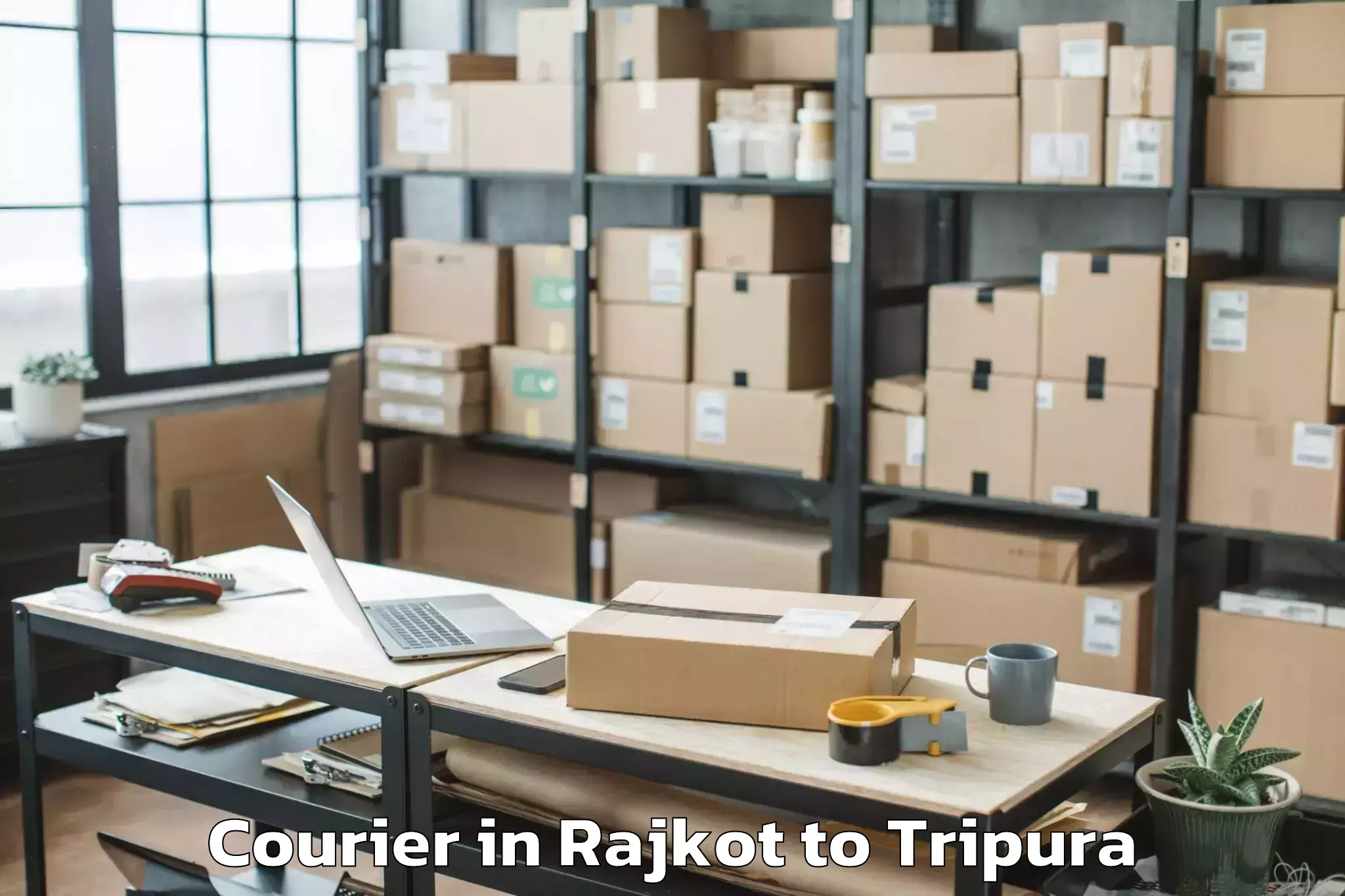 Book Rajkot to Iiit Agartala Courier Online